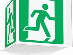 Fire Exit Projecting 3D Sign